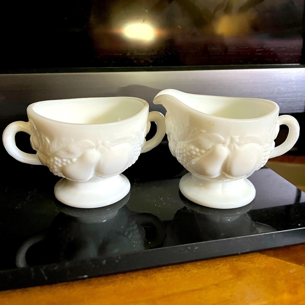 Vintage Cream and Sugar Set